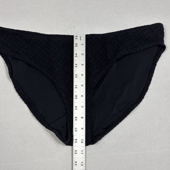 Mindy X Andie Women's L The Bikini Hipster Swim Bottom Textured Black NWT 9584 - Picture 5 of 14